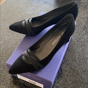 BRAND NEW Stuart Switzman Black Suede Heels